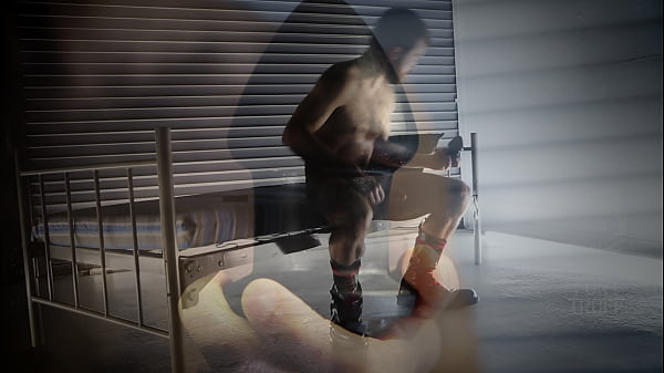 FORT TROFF: Peter Matthews uses robo-rimmer while jerking for intense orgasm