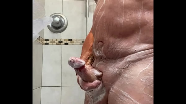 Just stroking in the shower