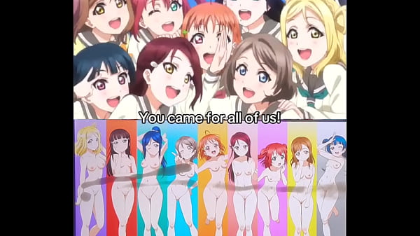 Aqours Reacts to Me Cocking & Cumming on Them – Love Live Tribute
