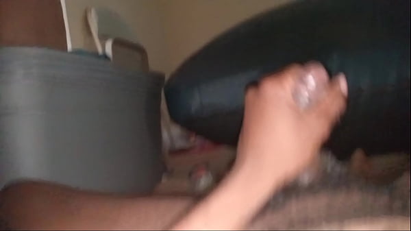I was so d***Horny I had to stroke my Wet cock p18