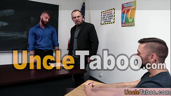 The new school teacher is extra horny today so its time for a special threesome lesson