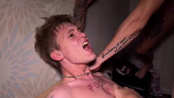daddy and two guys with big dicks fuck cute twink hard part 2