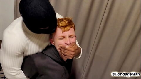 Mr Black Ties and Gags Delivery Boy for All-Night Fun
