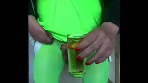 Sissy Crossdresser Swallows Pee in Part 3