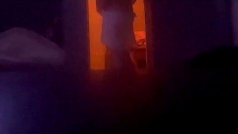 Spy cam caught s twink son woken up by his horny step dad for a quick but hot session (spanking, bj, trampling, face sitting)