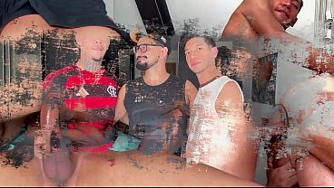 MARCOS GOIANO – BRAZILIAN GAY THREESOME BAREBACK AND CREAMPIE XXL VENEZUELAN COCK- OFCNOBRU & ODIARIODEUMGP